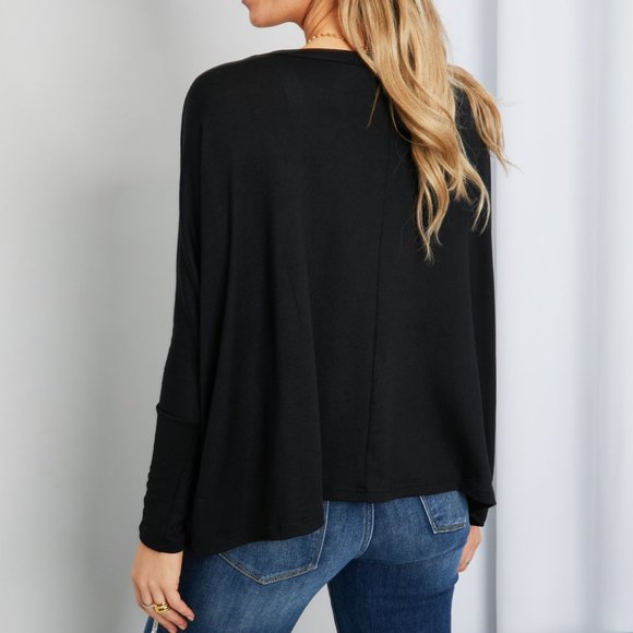 Zenana Full Size Round Neck Pocket Long Sleeve Top - Picture 8 of 10